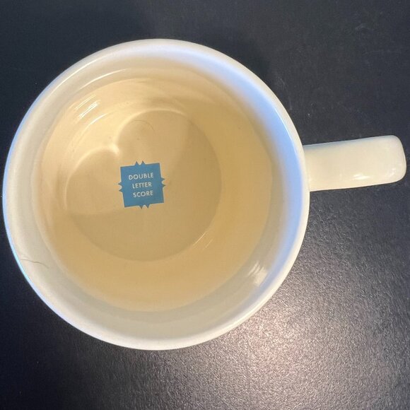 SCRABBLE Crossword Board Game Tile Letter T Initial Monogram Ceramic Mug - Picture 5 of 9